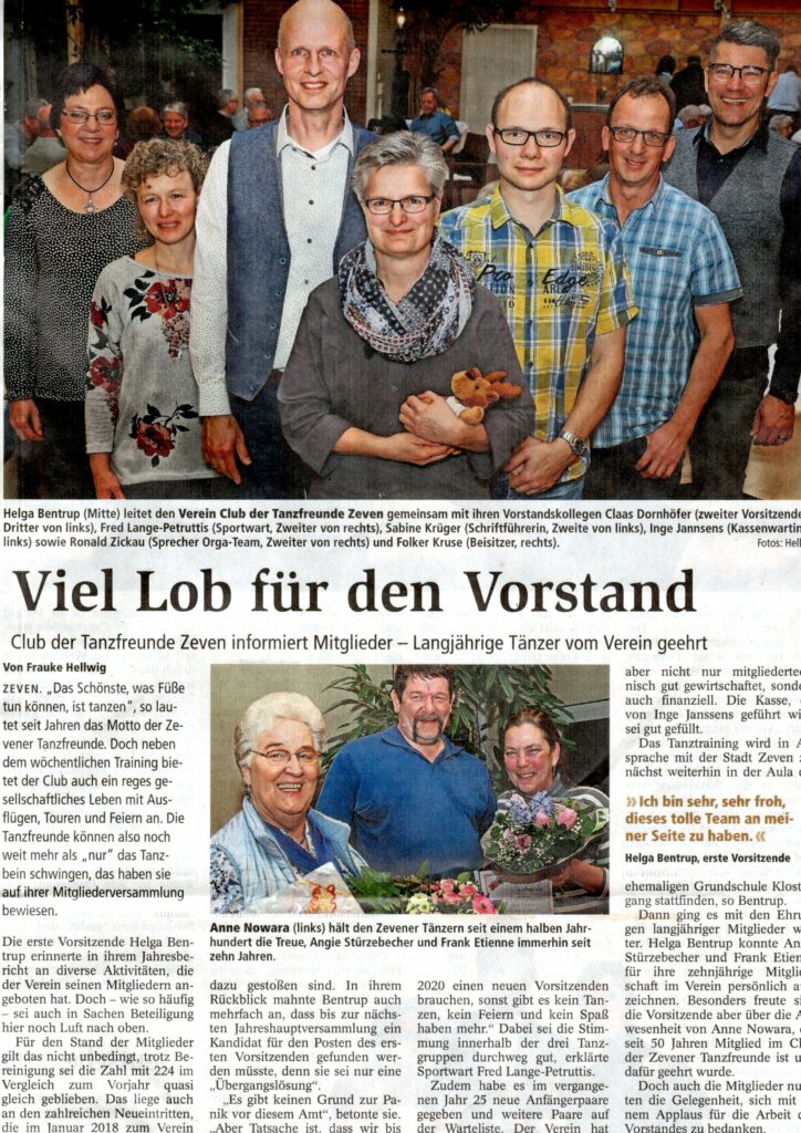 Zevener Zeitung: 26.02.2019